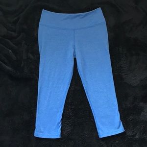 Nike cropped leggings blue